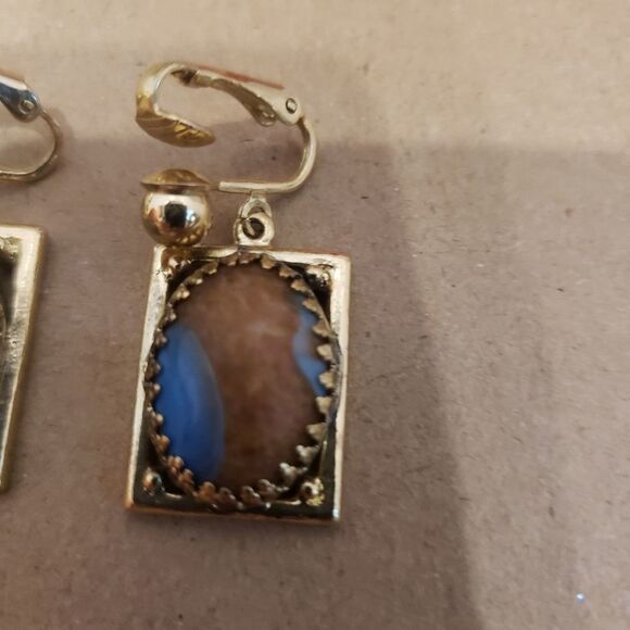 Vintage Boho Costume Jewelry Clip On Earrings - Picture 4 of 7